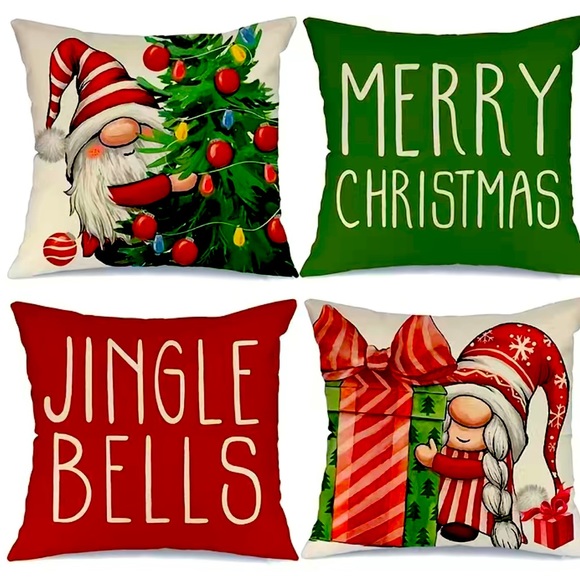 18”x18”THREE OR FOUR GNOME AND ONE GREEN WITH WORDS LEFT - Picture 3 of 6